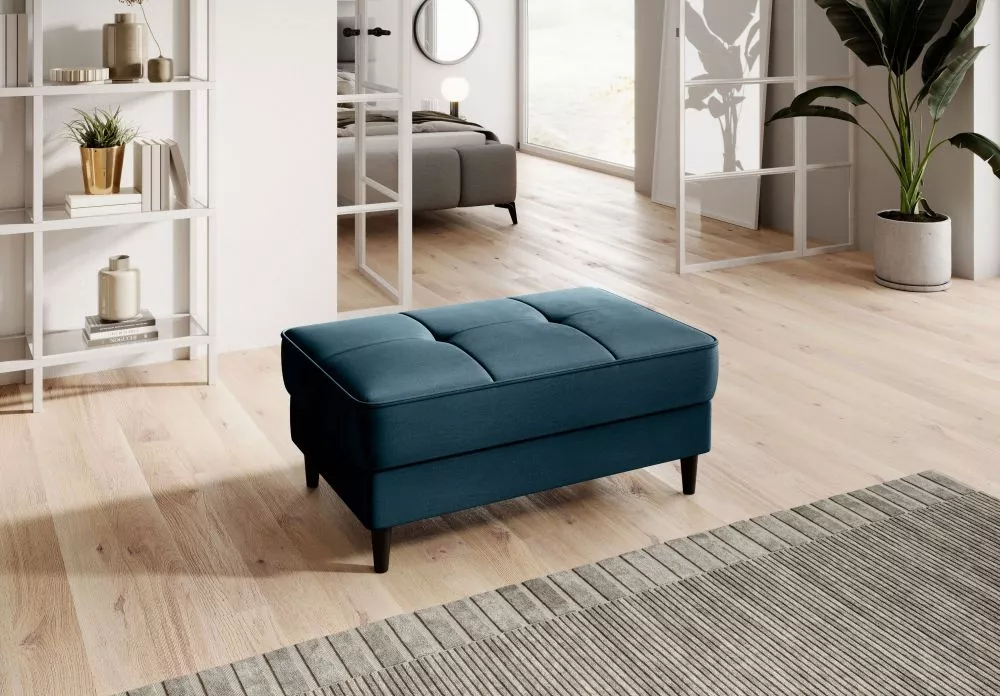 Pufs Bellis P Premium Standard Auduma numurs: Nube 40, · Zila · 97 × 42 × 62 cm