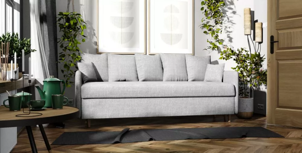 Dīvāns Grey Sofa standard · Pelēks · 85 × 206 × 100 cm