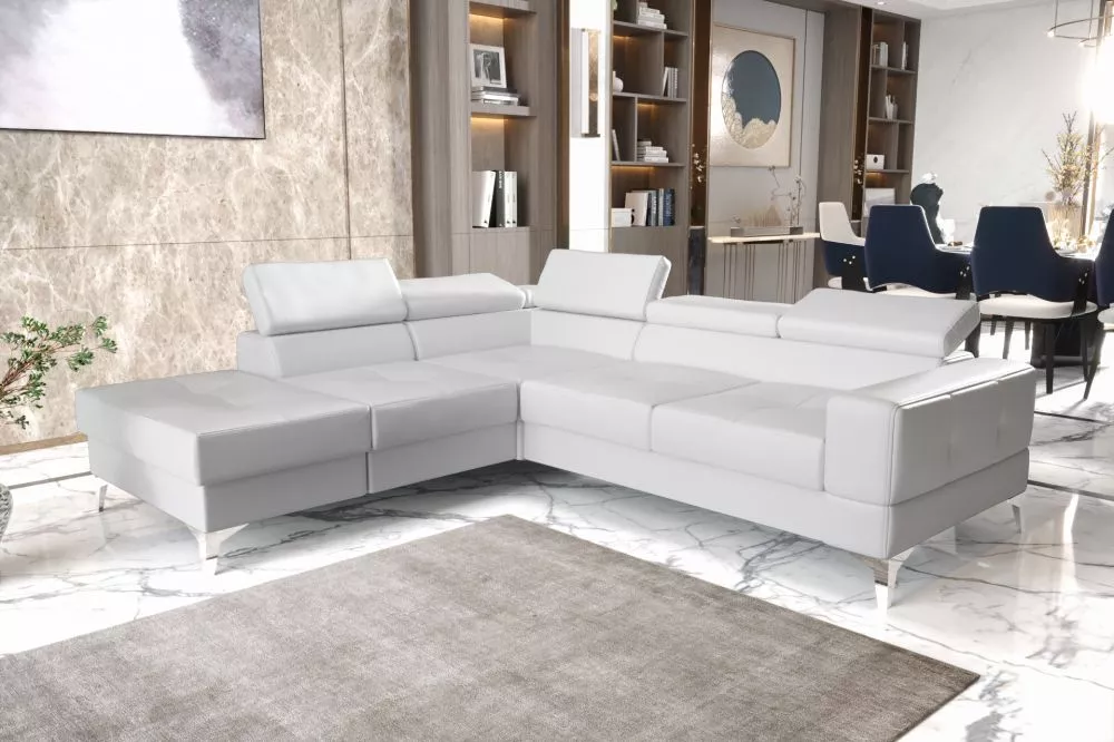 Dīvāns Toscania 2 standard · Balts · 222 × 250 × 78 cm