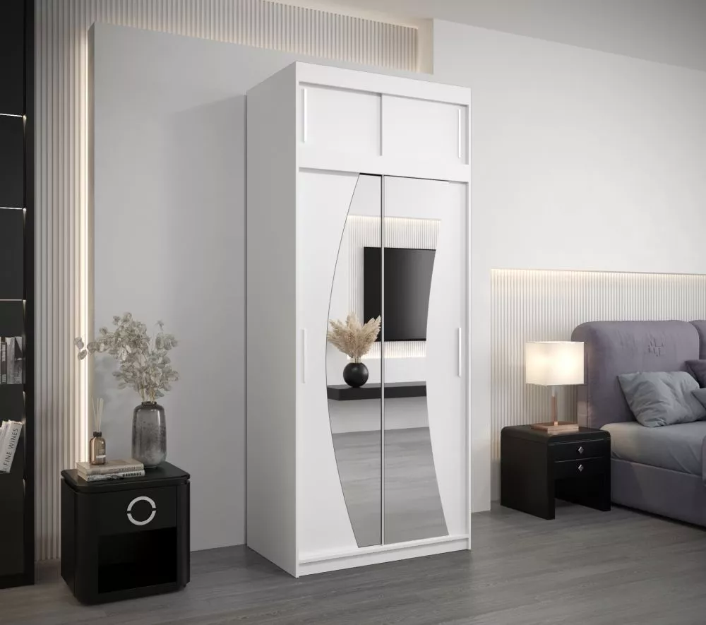 Skapis Wave Dream Premium · Balts · 100 × 62 × 240 cm