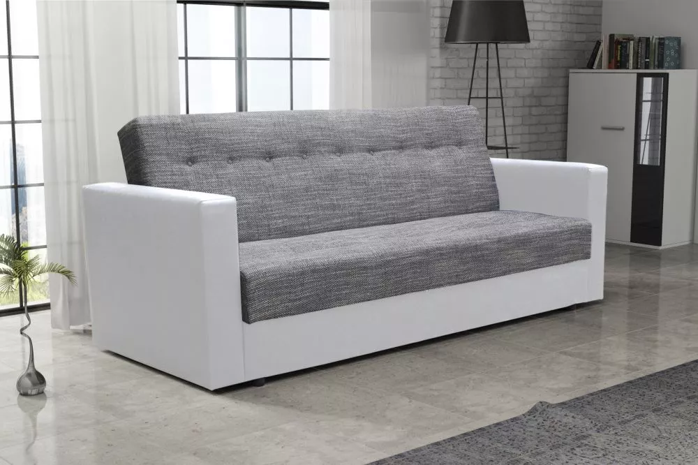 Dīvāns Wind Standard · Pelēks + balts · 85 × 216 × 85 cm