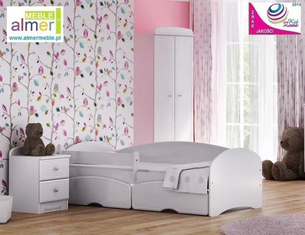 Bērnu gulta Bianco 23S Guļamvietas platums: 90 cm, Guļamvietas garums: 180 cm, · 102 × 184 × 65 cm
