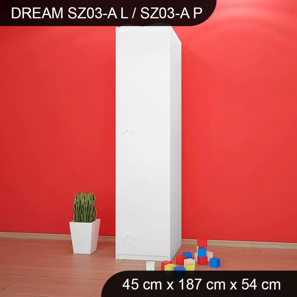 Bērnu skapis Dream SZ03-A · 45 × 54 × 187 cm