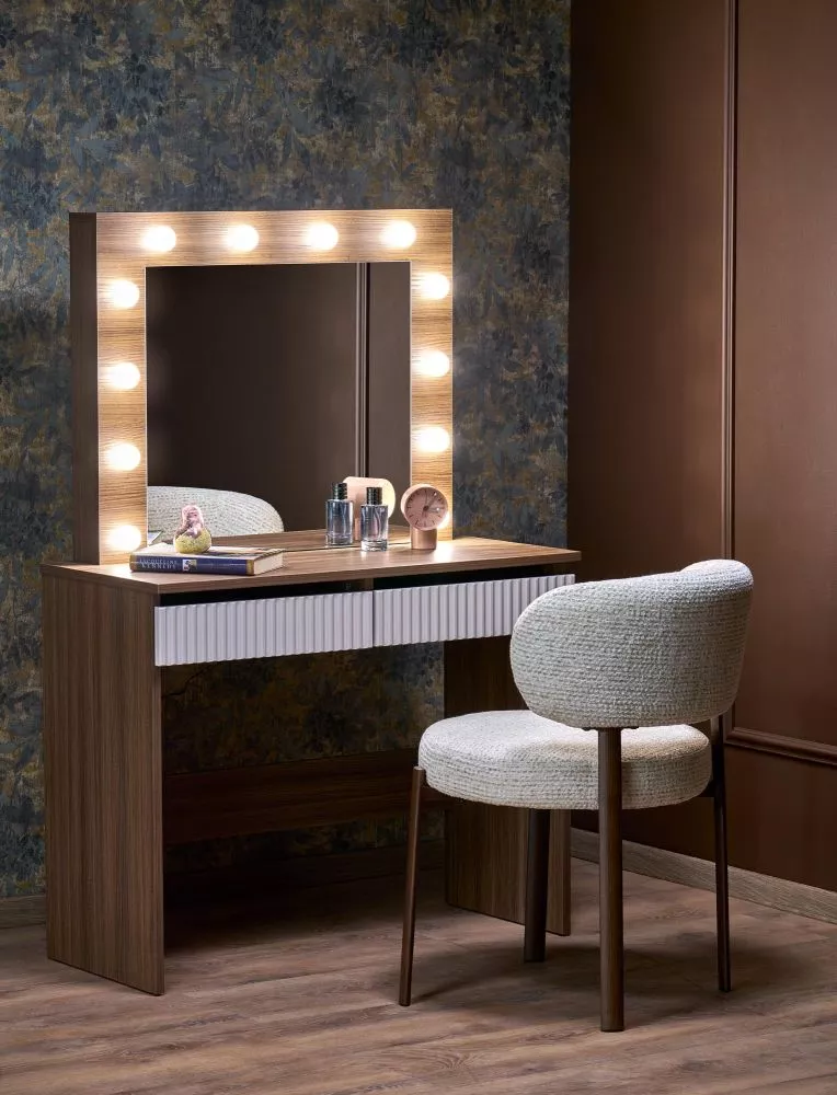 Kosmētikas galds Typical Hollywood 2 ar LED · 94 × 140 × 43 cm