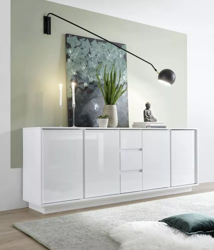 Kumode Ice K4D3S · Balts · 210 × 43 × 79 cm