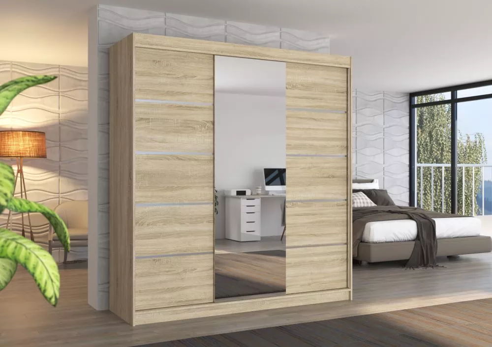 Skapis Bergen Mirror · 200 × 58 × 215 cm