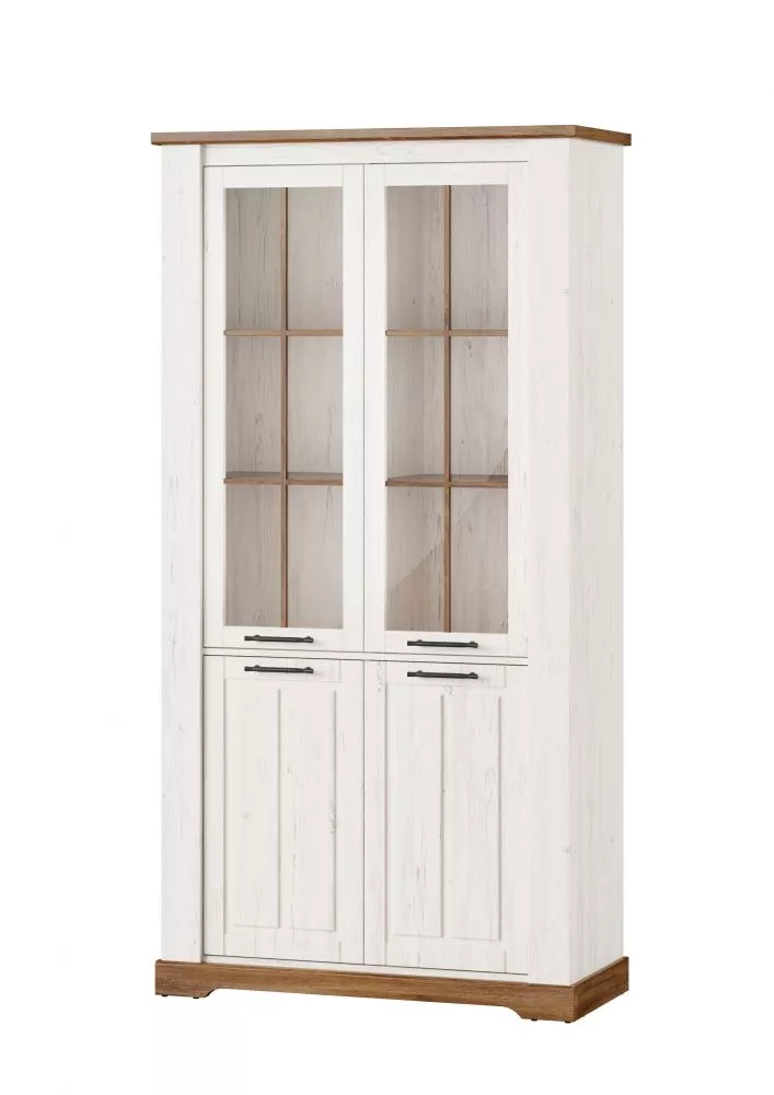 Sekcija Country 12 Korpusa krāsa: balināta priede, · 104 × 45 × 203 cm