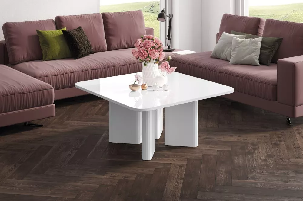 Žurnālgalds Diverso Gloss Korpusa krāsa: balts, · 80 × 80 × 50 cm