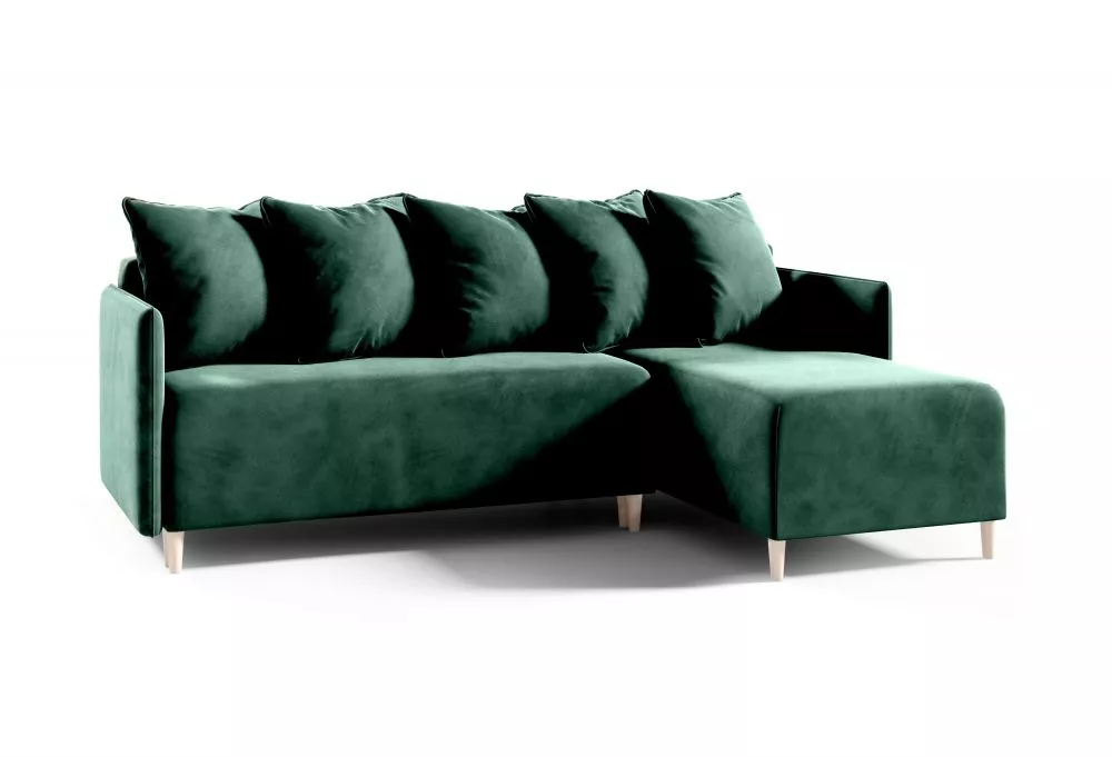 Dīvāns Elsa standard · Zaļš · 141 × 212 × 95 cm