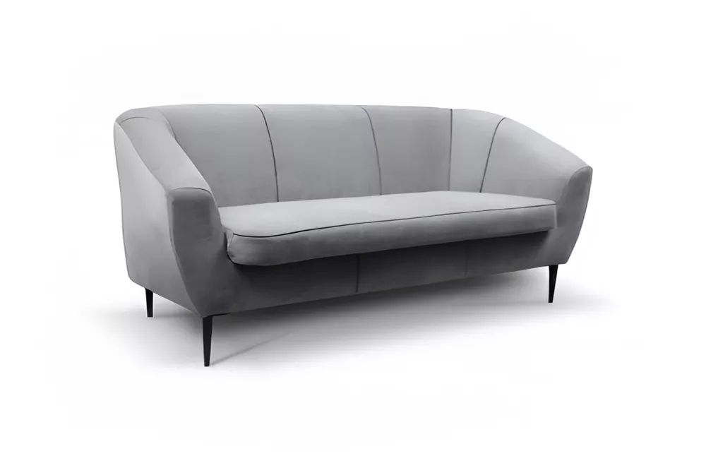 Dīvāns Olivio 3S Standard · Pelēks · 59 × 202 × 76 cm