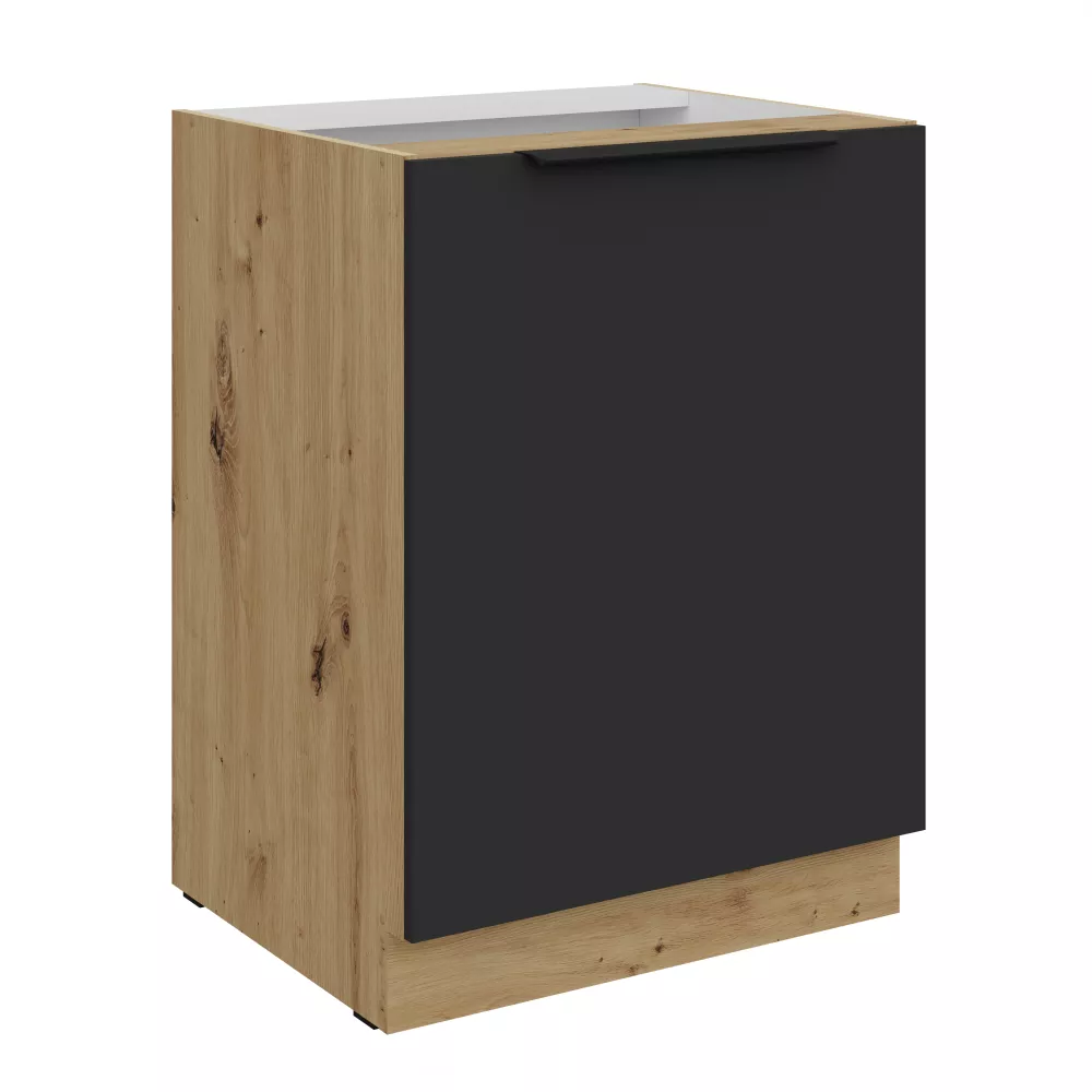 Virtuves skapis Aria Black 60 D 1F BB