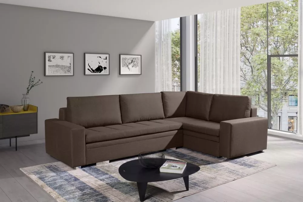 Dīvāns Tia Classic Standard · Brūns · 195 × 290 × 90 cm