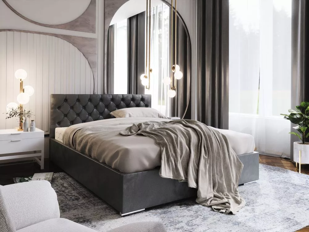 Gulta Danilo Standard ar stelāžu Guļamvietas platums: 160 cm, Guļamvietas garums: 200 cm, stelāžas tips: koka, · Tumši p