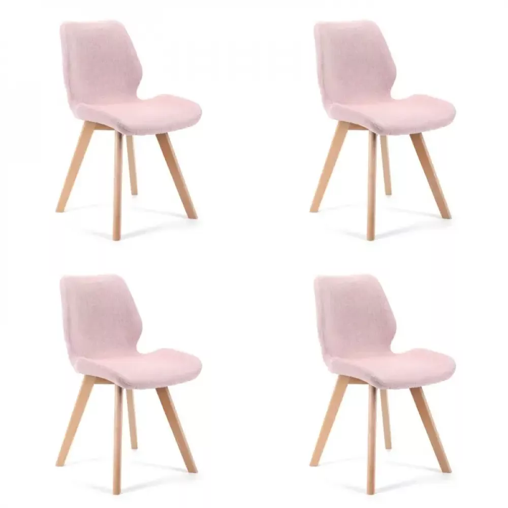 Krēsls Sweet SJ.0159 Set · Rozā · 82.5 × 45.5 × 59 cm
