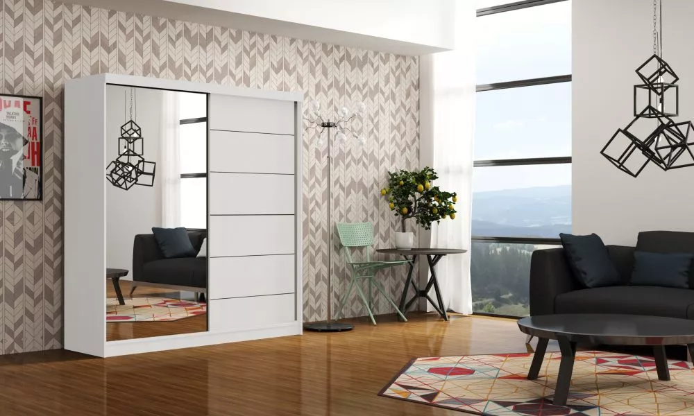 Skapis Infinity 150 · Balts · 150 × 62 × 200 cm