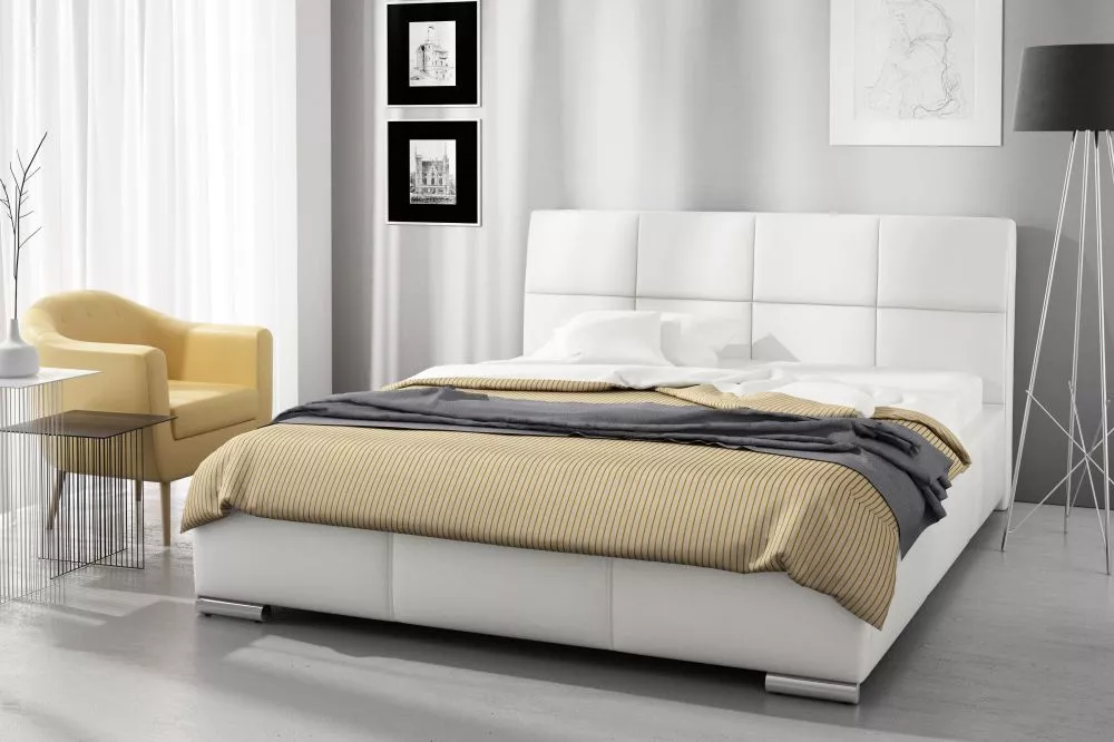 Gulta Monaco standart ar stelāžu Guļamvietas platums: 120 cm, Guļamvietas garums: 200 cm, stelāžas tips: metāla, · Balts