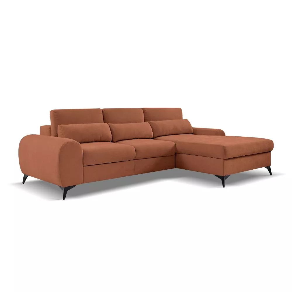 Dīvāns Milan L Standard · Oranžs · 175 × 270 × 85 cm
