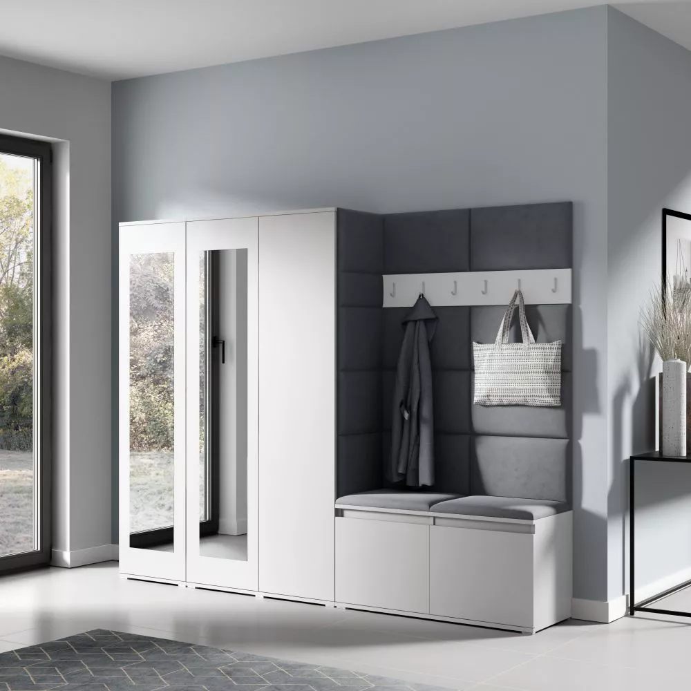 Apavu plaukts Emi 15 Trinity Korpusa krāsa: balts, · 235 × 185 × 40 cm