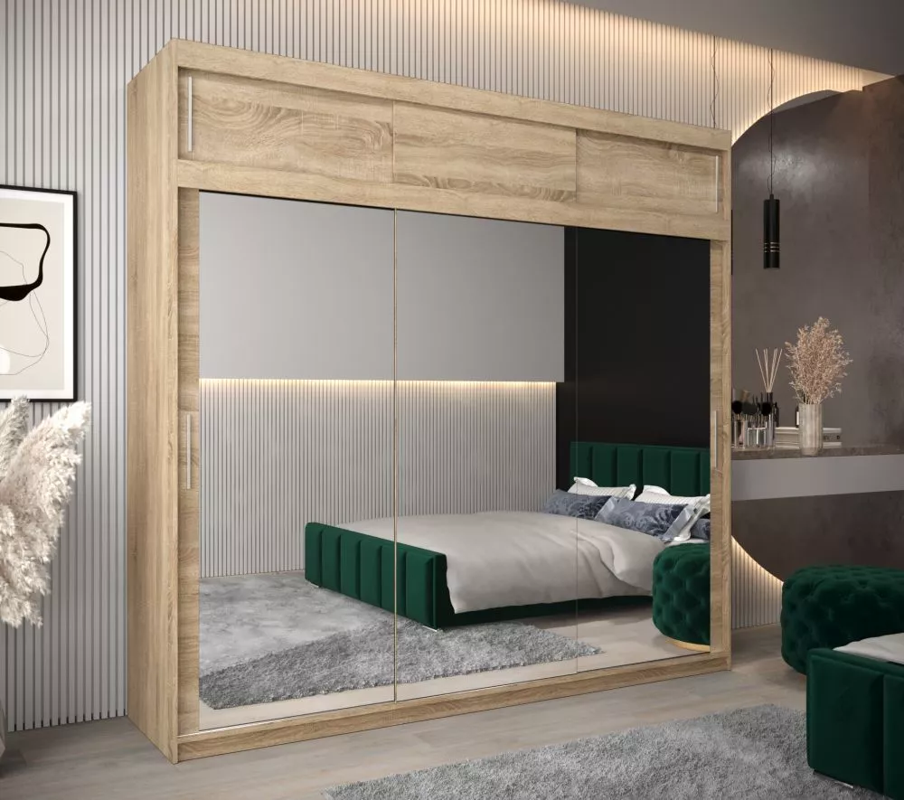 Skapis Tokyo 3 Plus · Sonoma · 250 × 62 × 240 cm