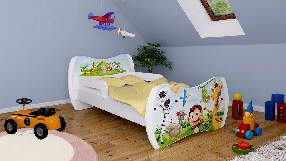 Bērnu gulta Dream L05 180x90 DM05 ar stelāžu Guļamvietas platums: 90 cm, Guļamvietas garums: 180 cm, · 114 × 184 × 71 cm