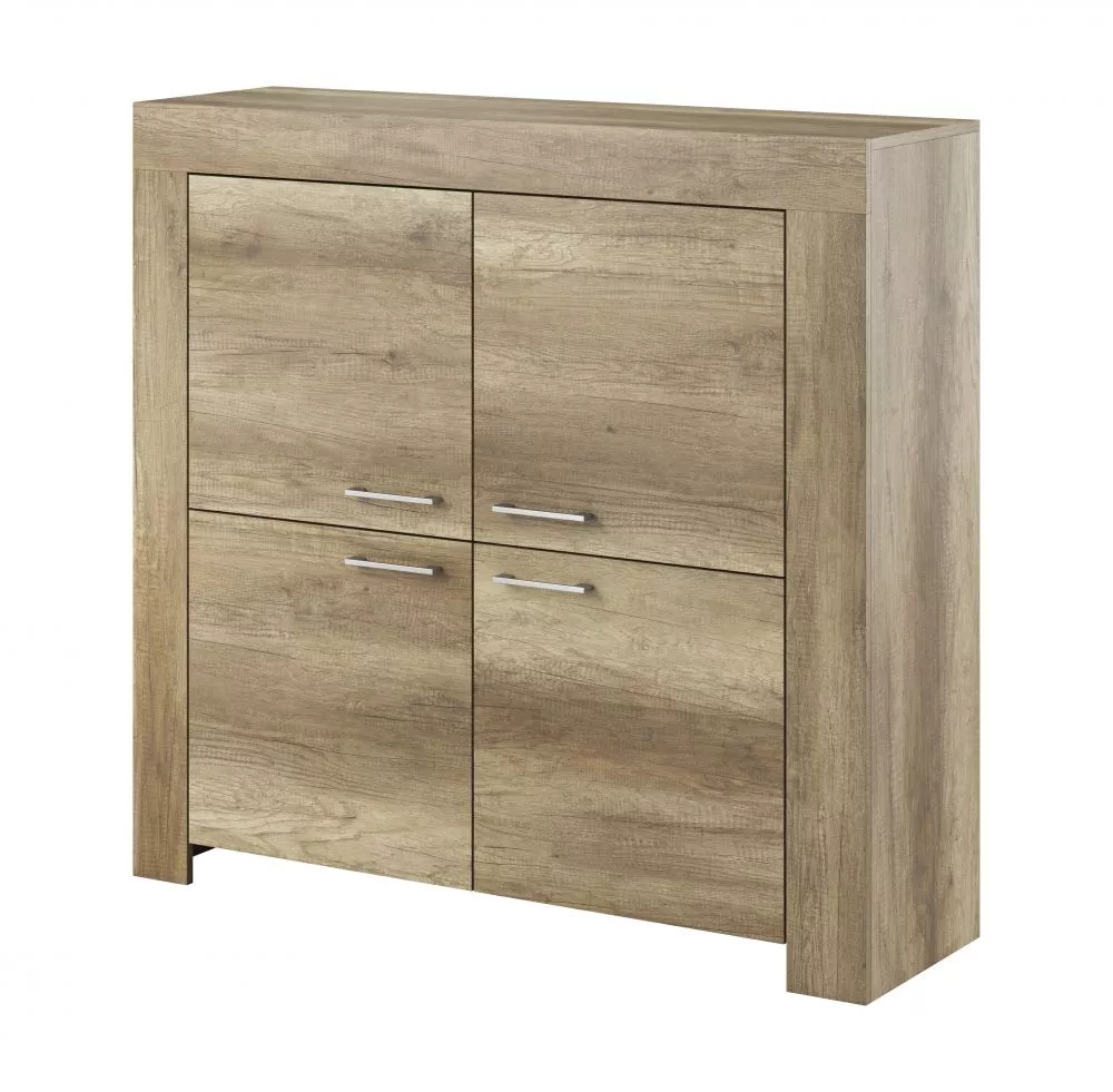 Kumode Sky SK120 · Ozols pelēks · 120 × 37 × 117 cm