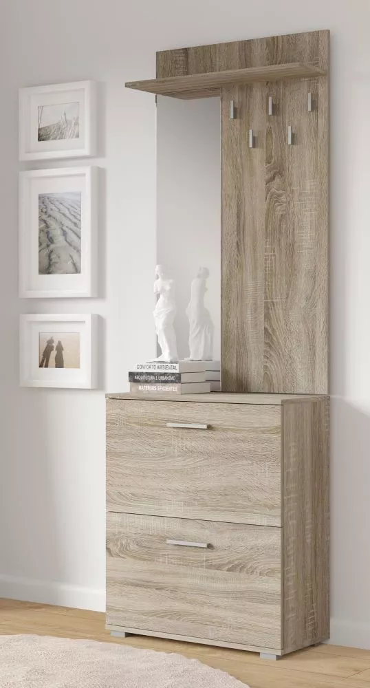 Koridora iekārta Lima Set 2 · Sonoma · 70 × 32 × 202 cm