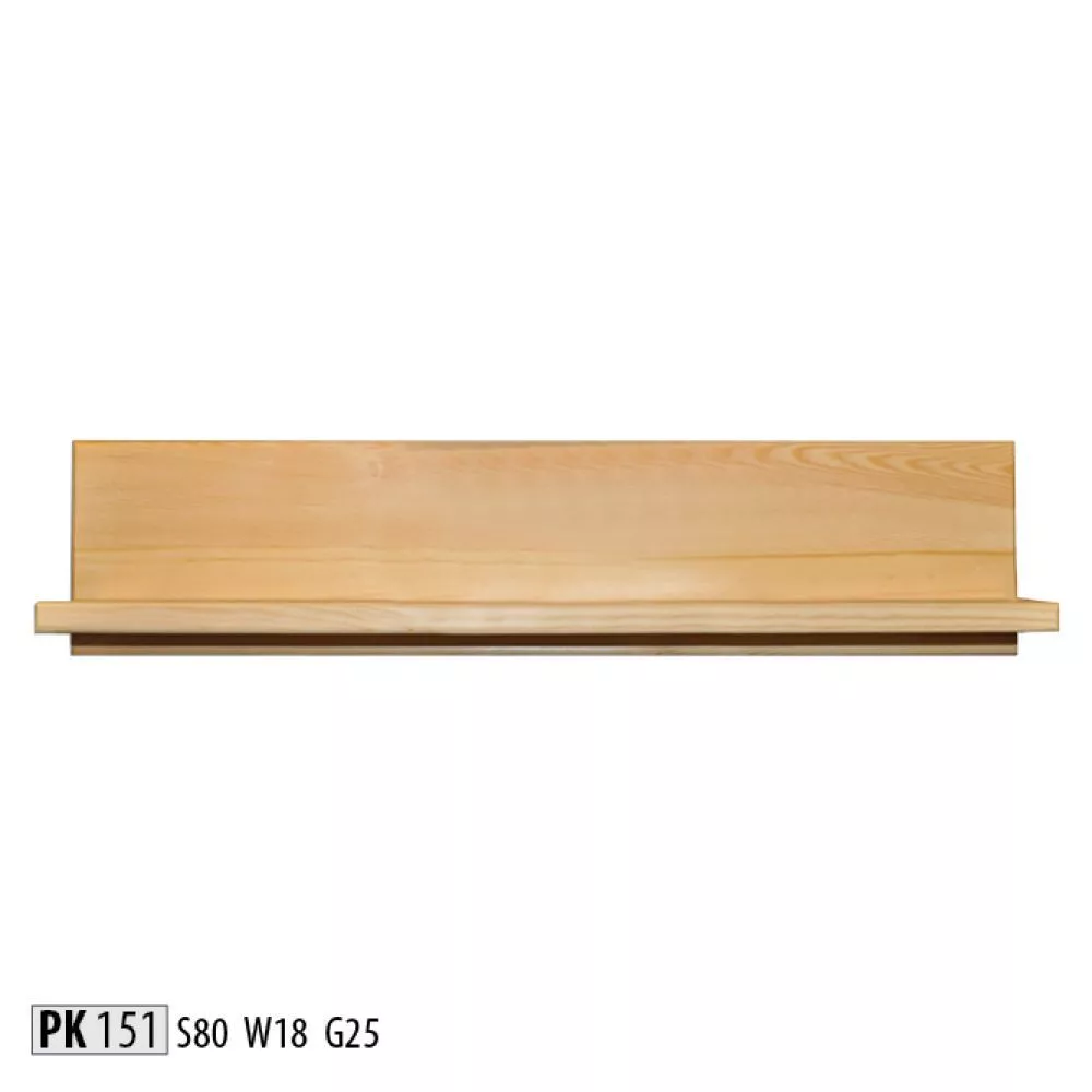 Plaukts PK 151 · Priede · 80 × 18 × 25 cm
