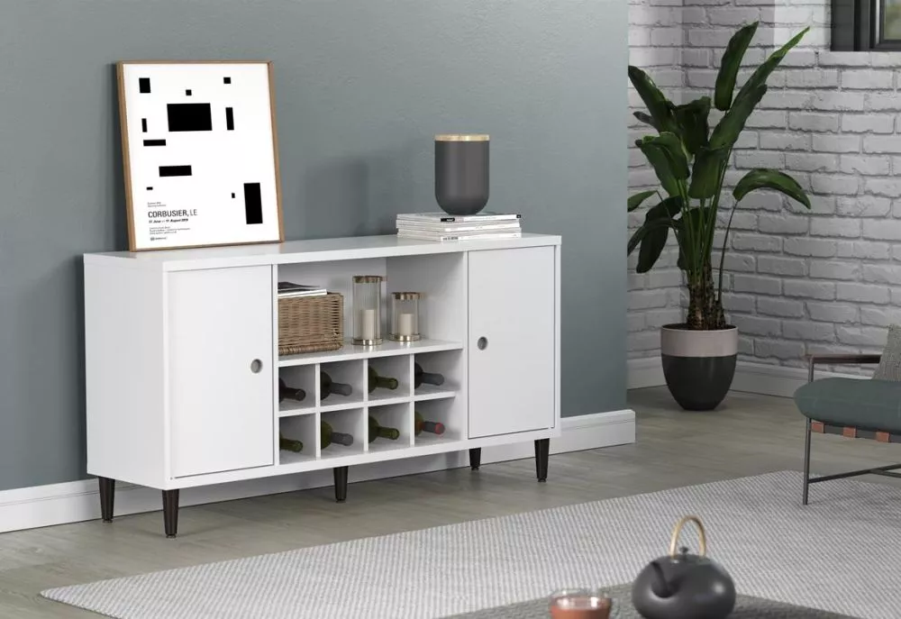 Kumode Evolution 03 · Balts · 136 × 36 × 70 cm