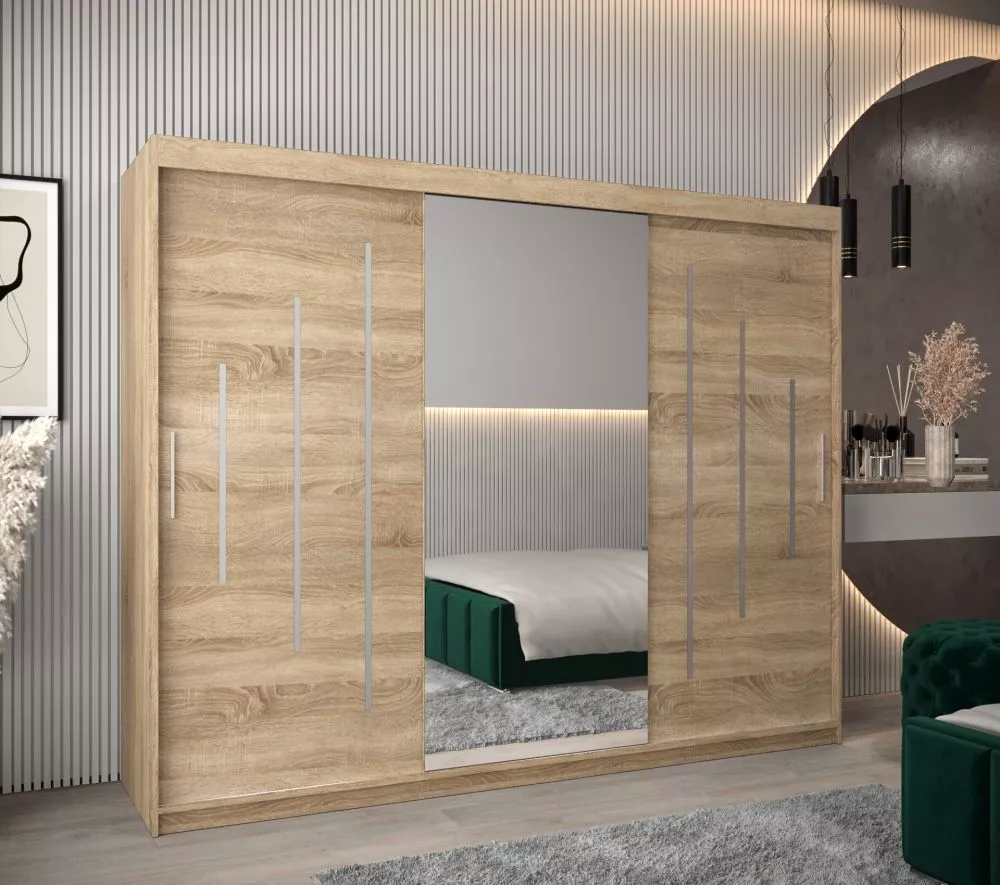 Skapis York 1 · Sonoma · 250 × 62 × 200 cm