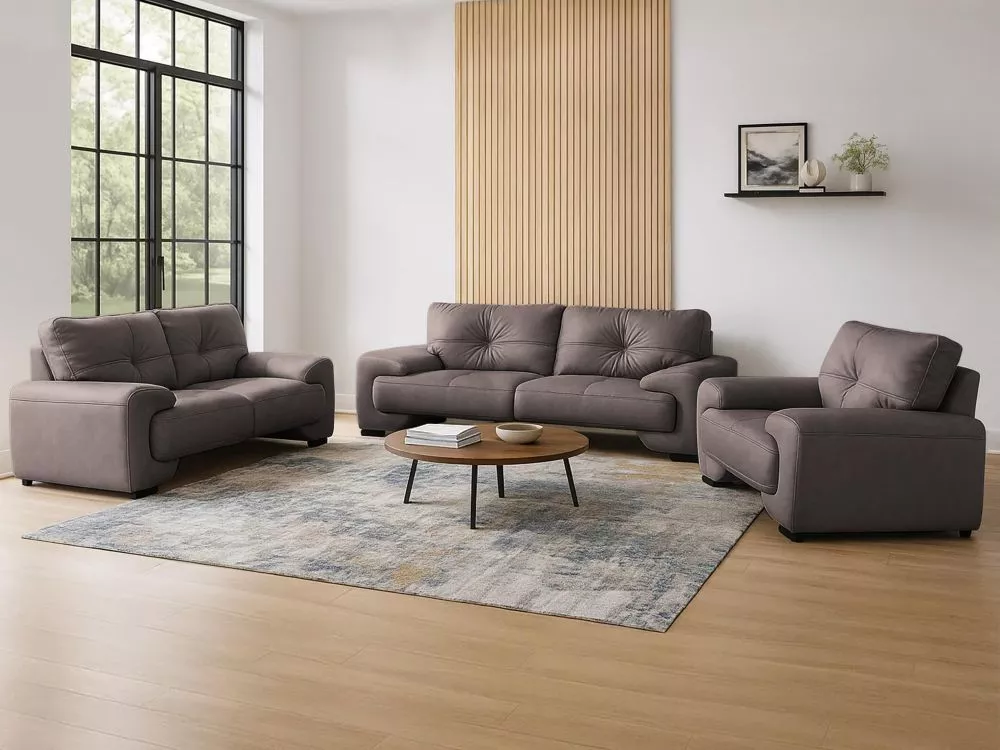 Komplekts Omega New 3S+2S+1S Standard · Tumši brūns · 100 × 230 × 90 cm