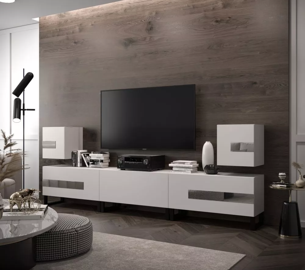 Sekcija New Concept C97 · Balts · 249 × 35 × 100 cm