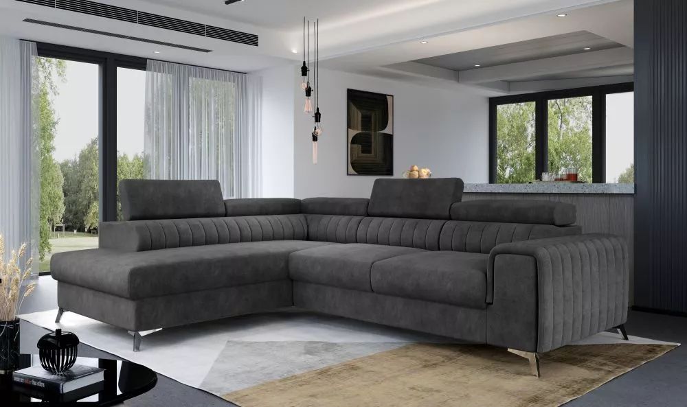 Dīvāns Laurence Premium Standard · Antracīts · 205 × 275 × 98 cm