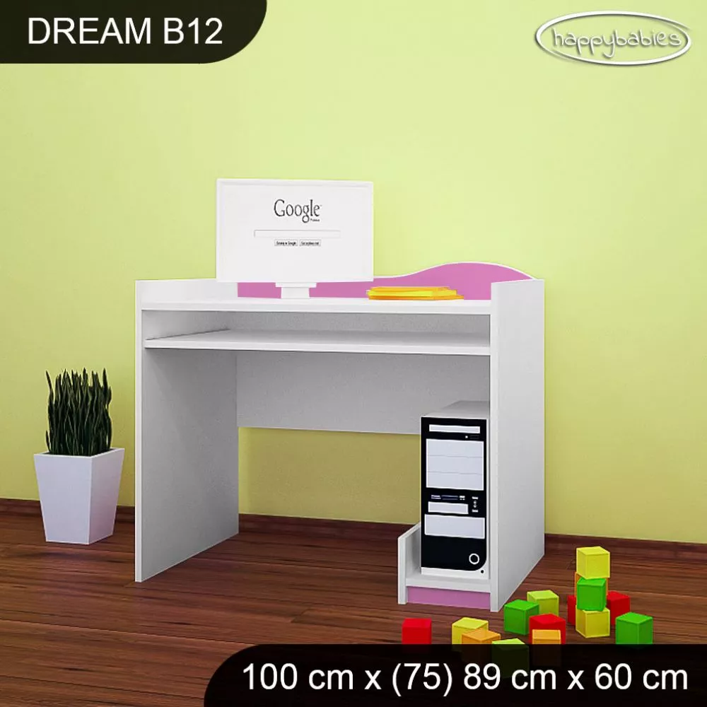 Bērnu rakstāmgalds Dream B12 Maksimālais augstums: 89 cm, · 100 × 75 × 60 cm