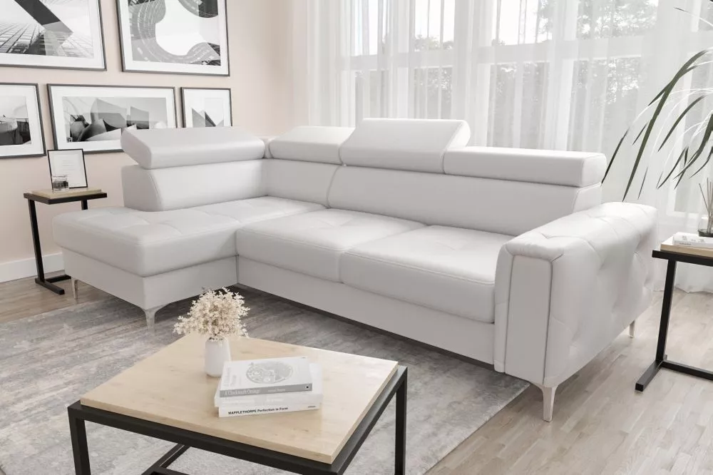 Dīvāns Orion Premium standard · Balts · 165 × 255 × 78 cm