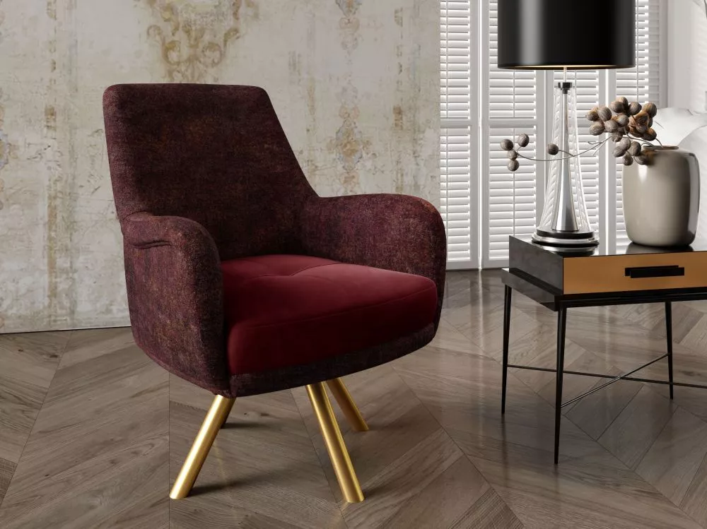 Krēsls Paris 1S Standard · Tumši sarkans · 100 × 74 × 92 cm