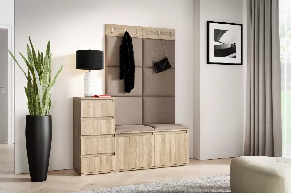 Apavu plaukts Emi 34 Trinity Korpusa krāsa: sonoma, · 130 × 184.5 × 40 cm