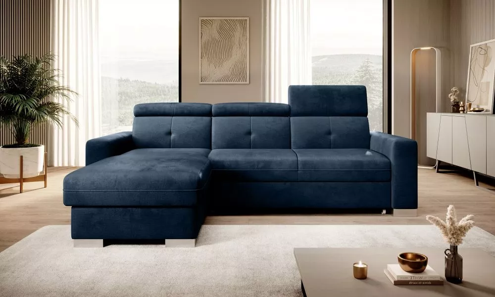 Dīvāns Fresia Premium Standard · Tumši zils · 176 × 247 × 104 cm