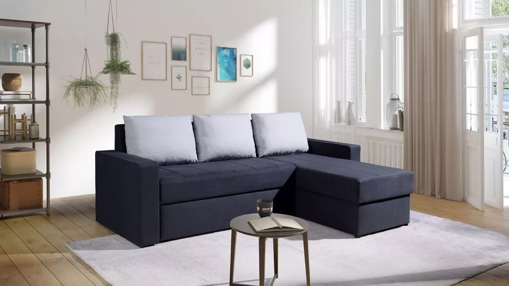 Dīvāns Domino Standard · Grafīts · 156 × 234 × 82 cm