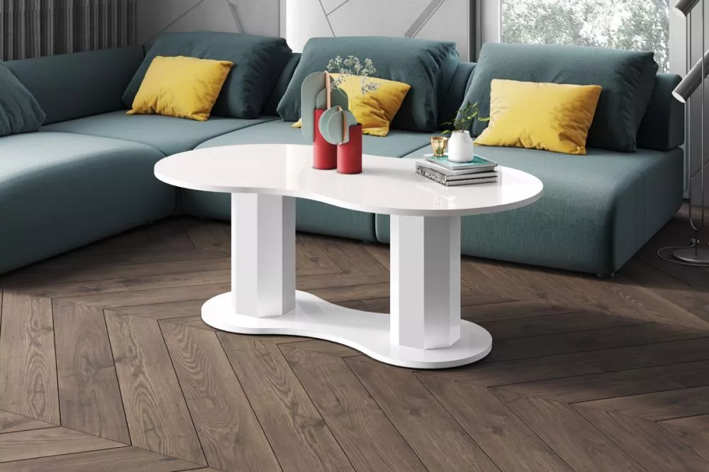 Žurnālgalds Infinita Gloss Korpusa krāsa: balts, · 128 × 70 × 50 cm