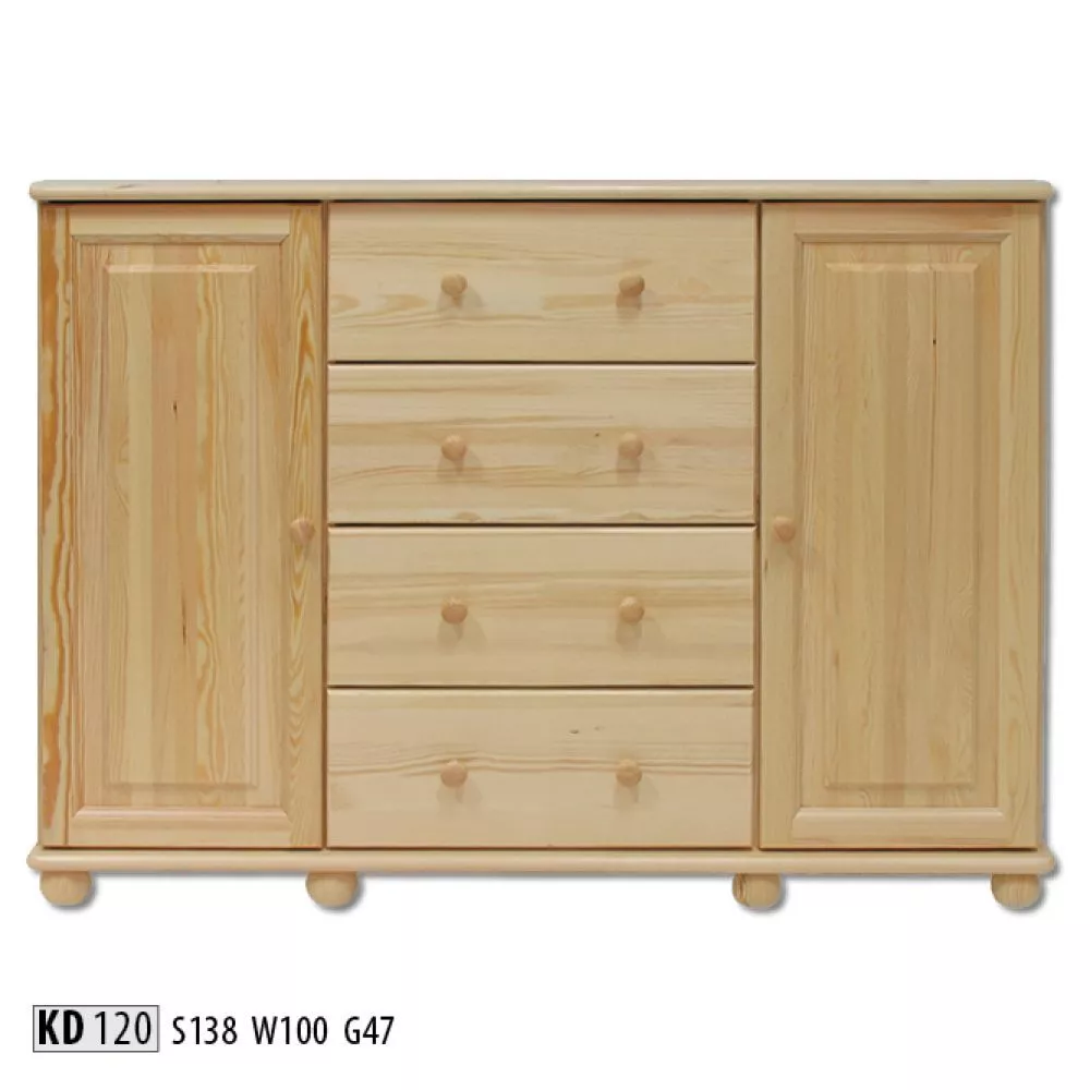 Kumode KD 120 · Priede · 138 × 47 × 100 cm
