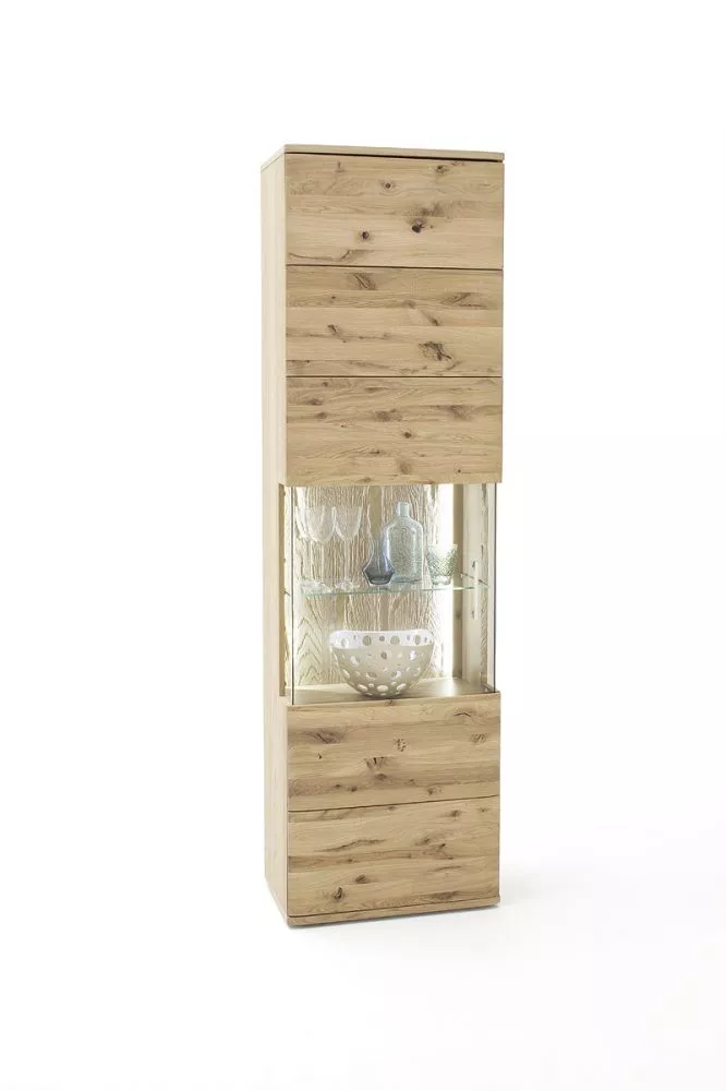 Sekcija Santori 10/11 ar LED · Ozols · 60 × 37 × 208 cm