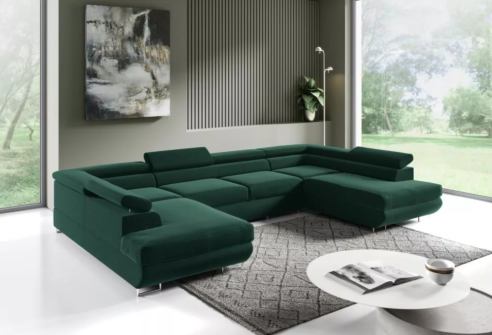 Dīvāns Corner 160 Premium standard · Zaļš · 201 × 335 × 72 cm