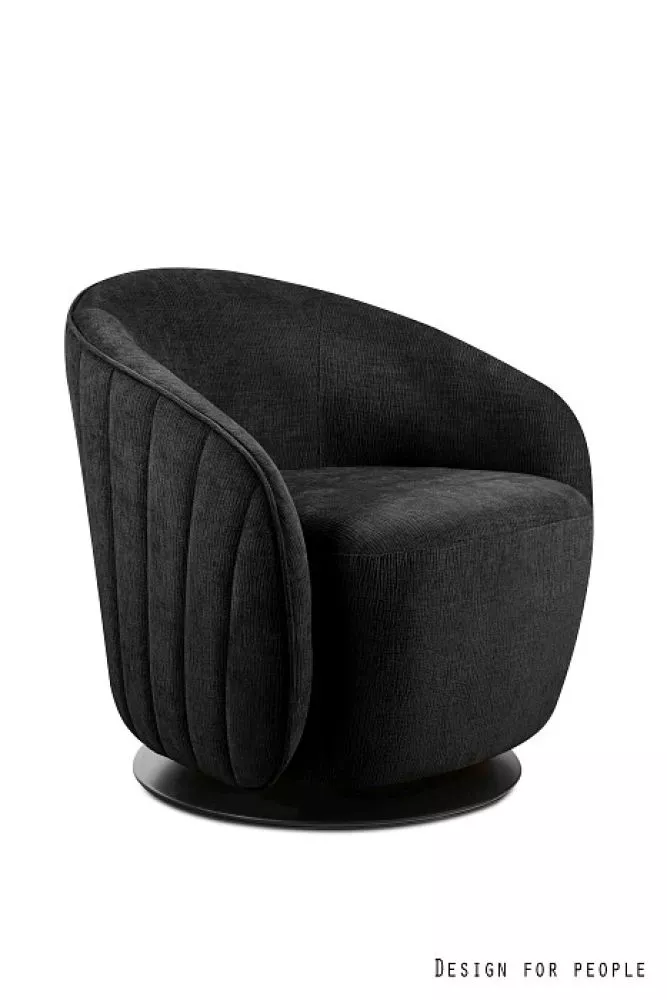 Mīksts krēsls Teddy Soft · Melns · 73 × 68 × 67 cm