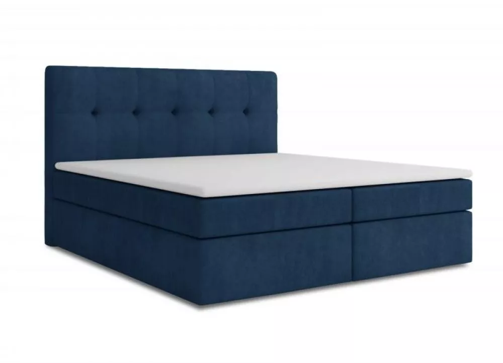 Gulta Vegas Boxspring Standard Guļamvietas platums: 180 cm, Guļamvietas garums: 200 cm, · Tirkīzs · 181 × 204 × 110 cm