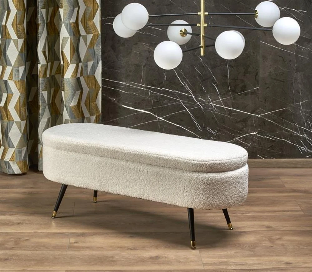 Pufs Aveiro · Krēma · 120 × 46 × 40 cm