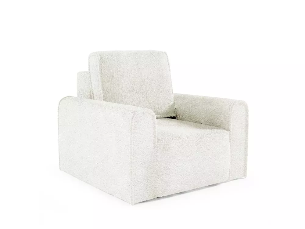 Mīksts krēsls Loretto 1S Premium Standard · Sudrabs · 100 × 104 × 88 cm
