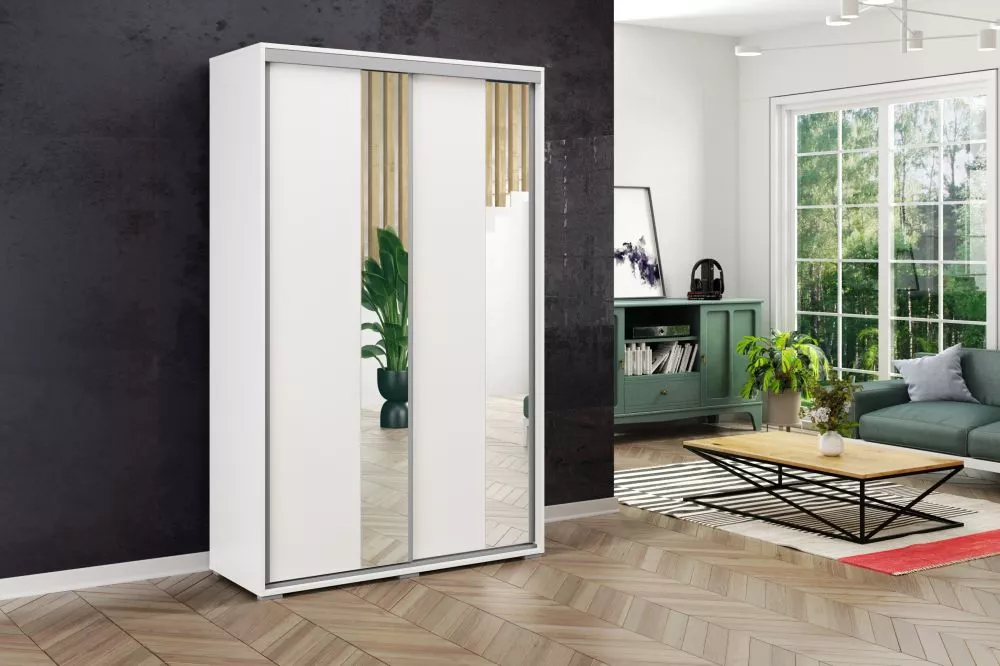 Skapis Modern A4 · Balts · 125 × 62 × 215 cm