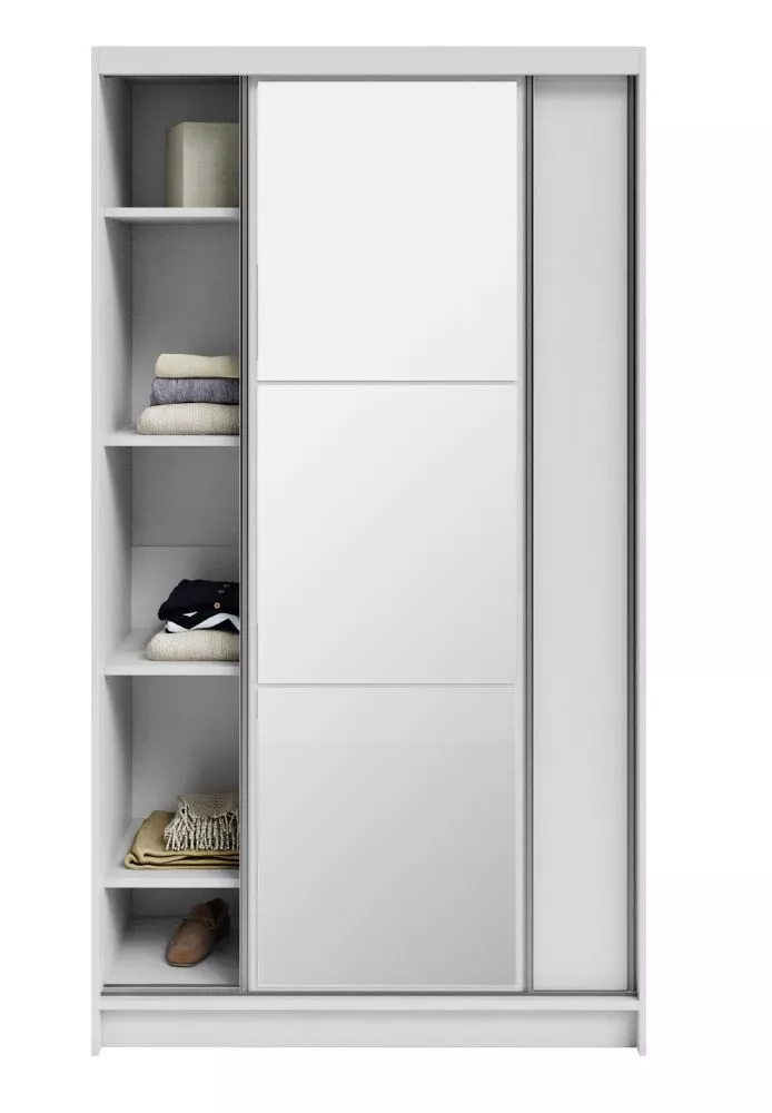 Skapis Denver SZ Premium · Balts · 120 × 60.3 × 218 cm