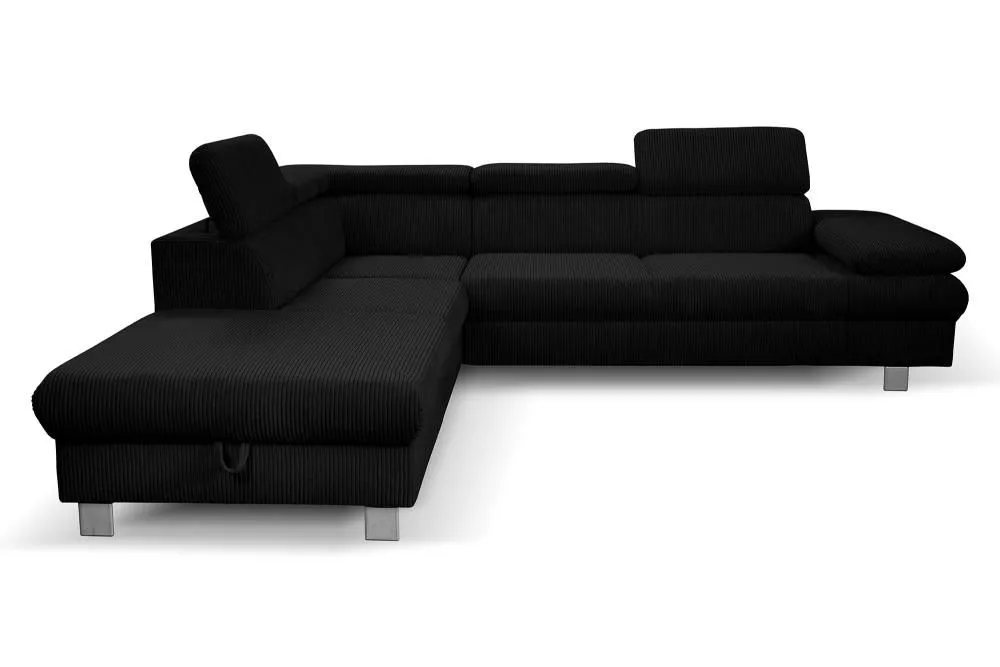 Dīvāns Conti New Standard · Melns · 226 × 276 × 77 cm
