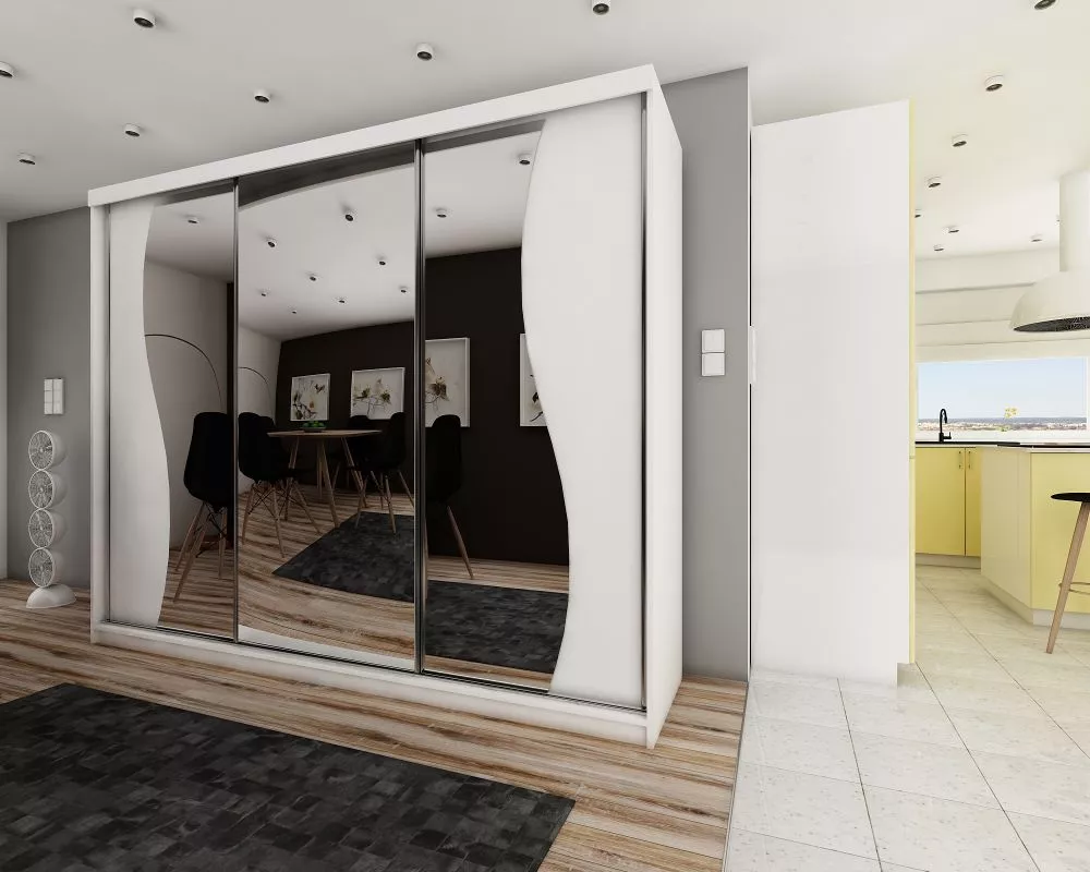 Skapis Top 8 ar LED · Balts · 250 × 62 × 200 cm